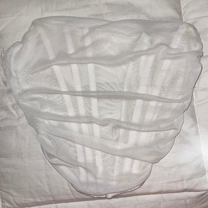 White corset crop top